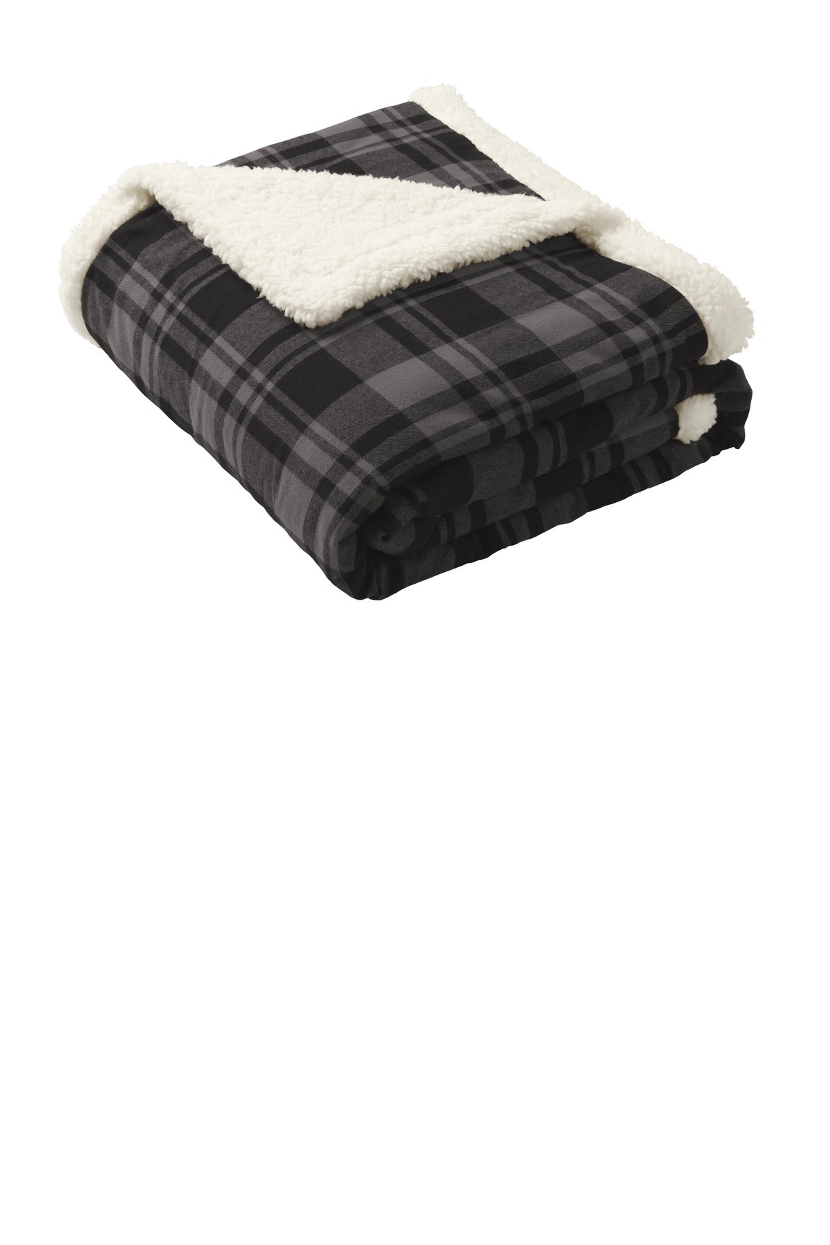 Port Authority BP43 Flannel Sherpa Blanket 127 x 152.4 cm